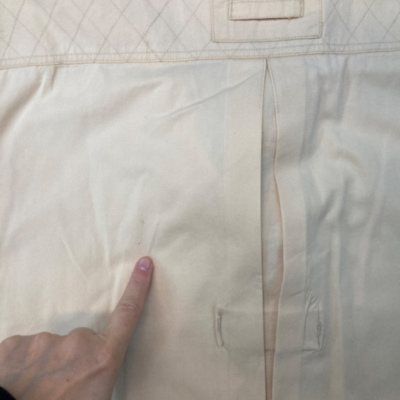 Vintage Orvis XXL Cream Khaki Safari Hunting Shirt Long Sleeve Button Up (Lot #2 - Picture 8 of 8